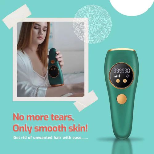 ice cold hair removal machine close up