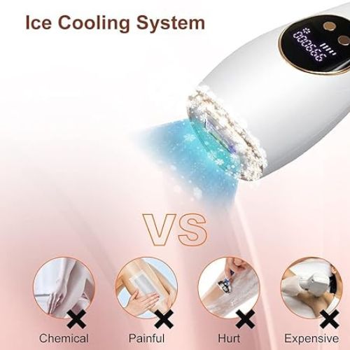 IPL hair removal device ice cooling UAE
