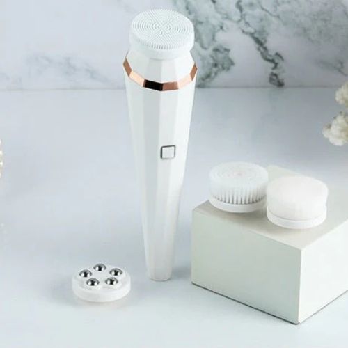 portable face cleaning brush Abu Dhabi with 3 speed modes for smooth skin